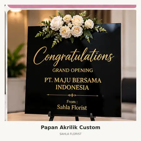Papan Bunga Akrilik Murung Raya